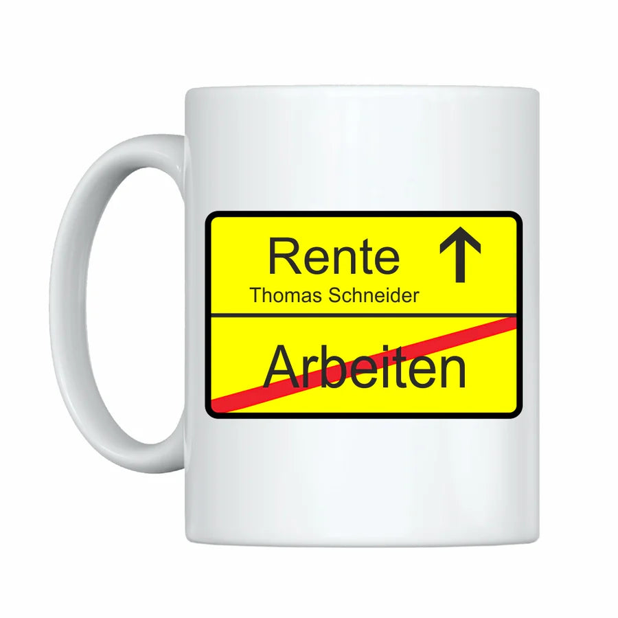 Tasse Rente - personalisiert
