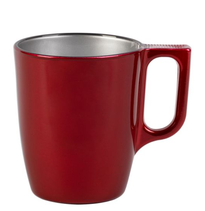 Glühweinbecher - Rot Galaxy mit Wunschdruck  & optionalem Eichstrich