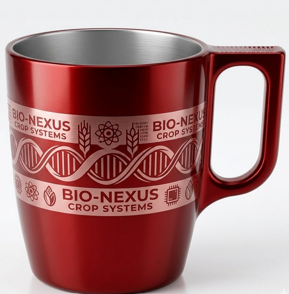 Glühweinbecher - Rot Galaxy mit Wunschdruck  & optionalem Eichstrich