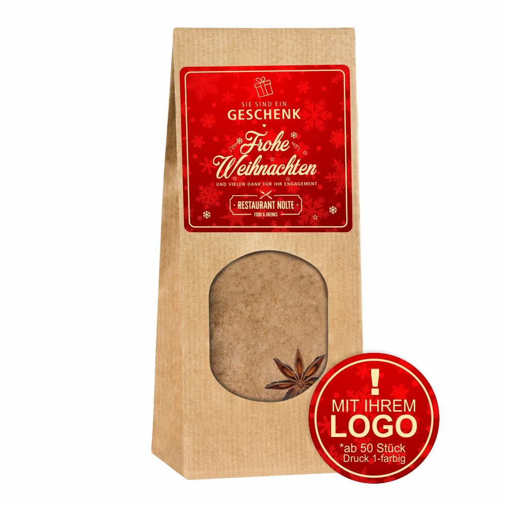 verschiedene Gewürzmischungen "Sie sind / Du bist ein Geschenk" - mit Logo (rote Serie)