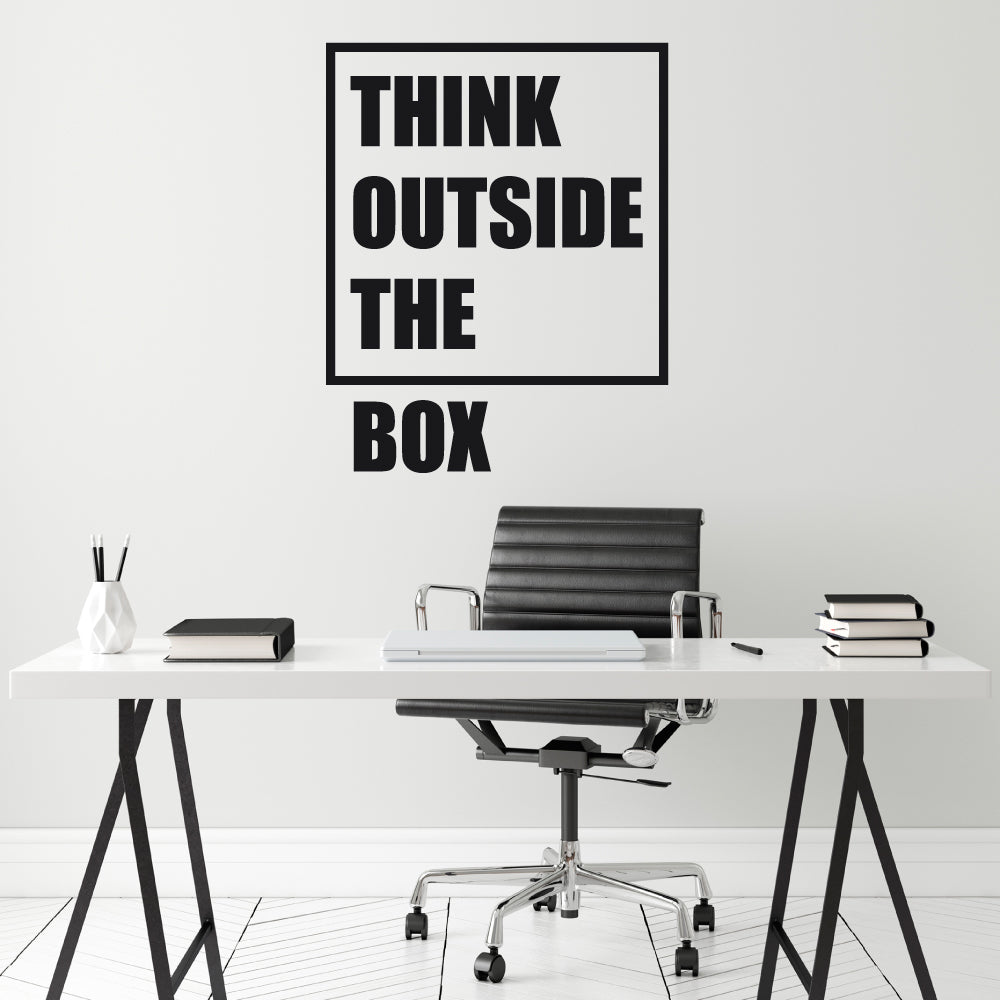 Wandtattoo "Think outside the box"