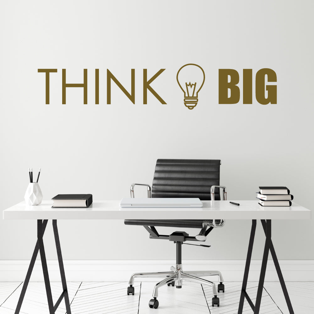Wandtattoo "Think big"