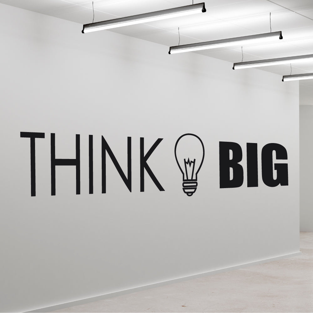 Wandtattoo "Think big"