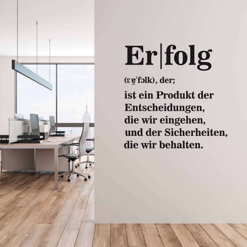 Wandtattoo "Erfolg"